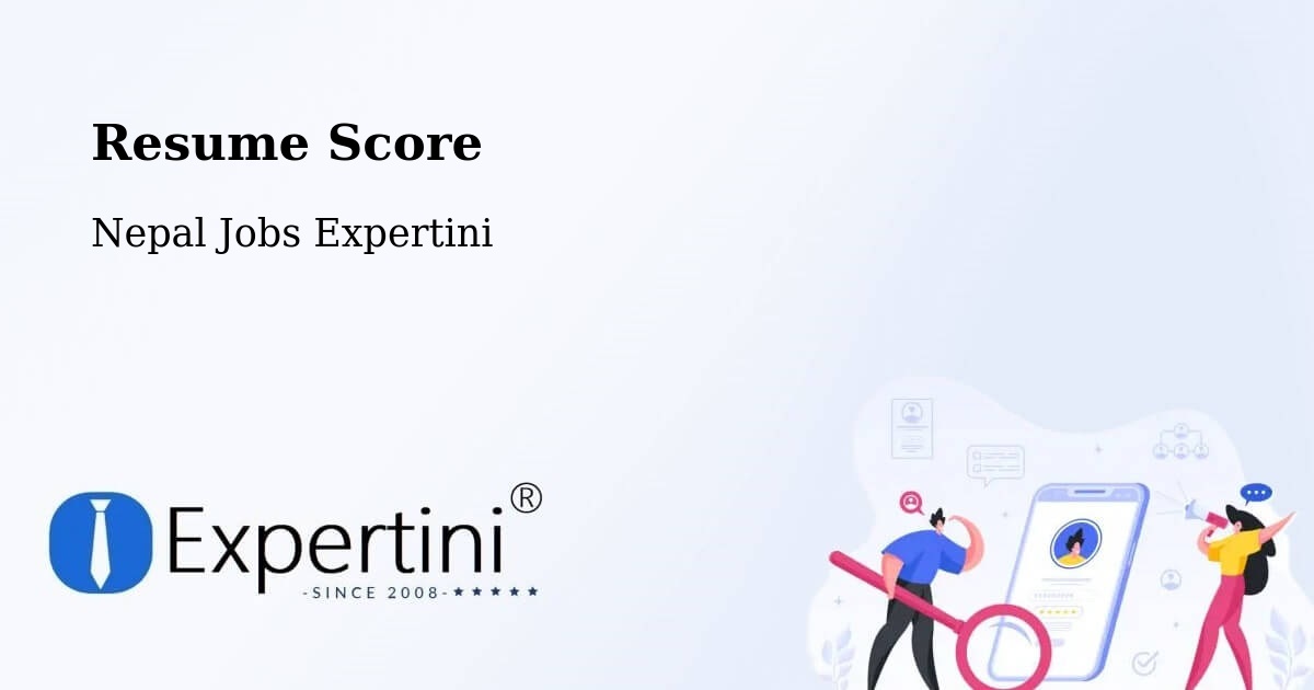 Resume Score & Job Description Match Tool – Hetauda - Nepal Jobs Expertini